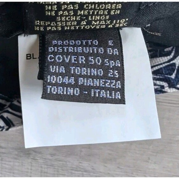 New PT Torino PT01 Woman Pants Midnight Blue Geometric Sz 40 NWT - Picture 6 of 11